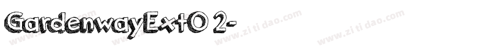 GardenwayExtO 2字体转换